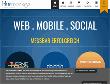 Tablet Screenshot of bluemonkeys.at